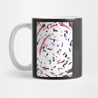 Chaotic circle of colours Mug